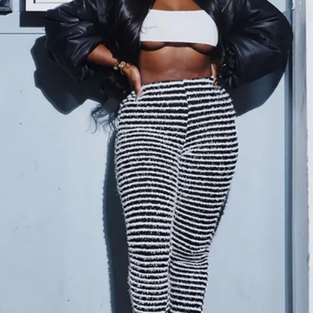 Y2k style striped pants